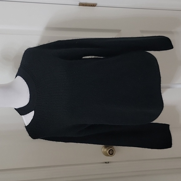 Rails Size S Black Alexi Sweater with Cutout at Side Neckline, Gently Used Cond. - Picture 1 of 15